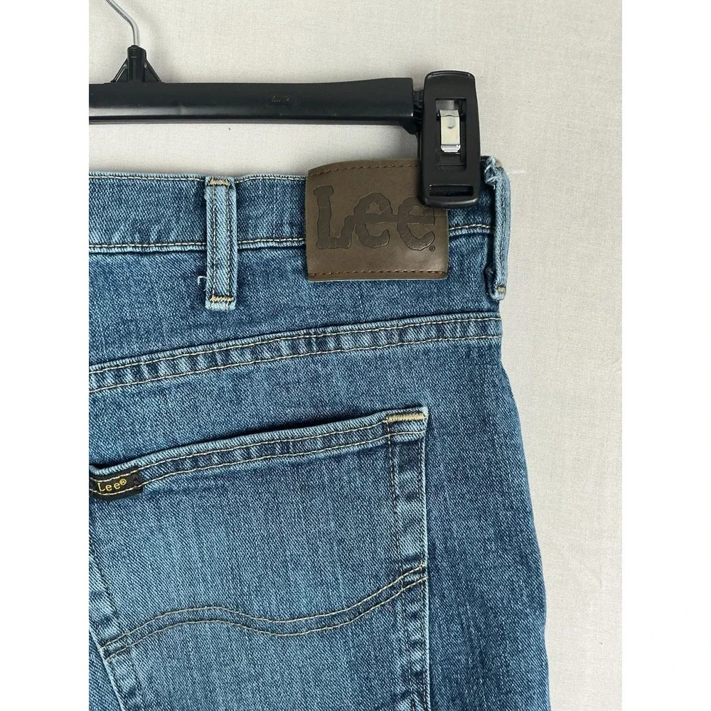 Lee Y2K Denim Shorts Mens 38 Blue Regular Fit Made In Mexico
